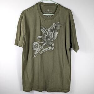 Smith & Wesson XL Graphic T-Shirt Olive Green Eagle Gun Rights Tee 2nd Amendment